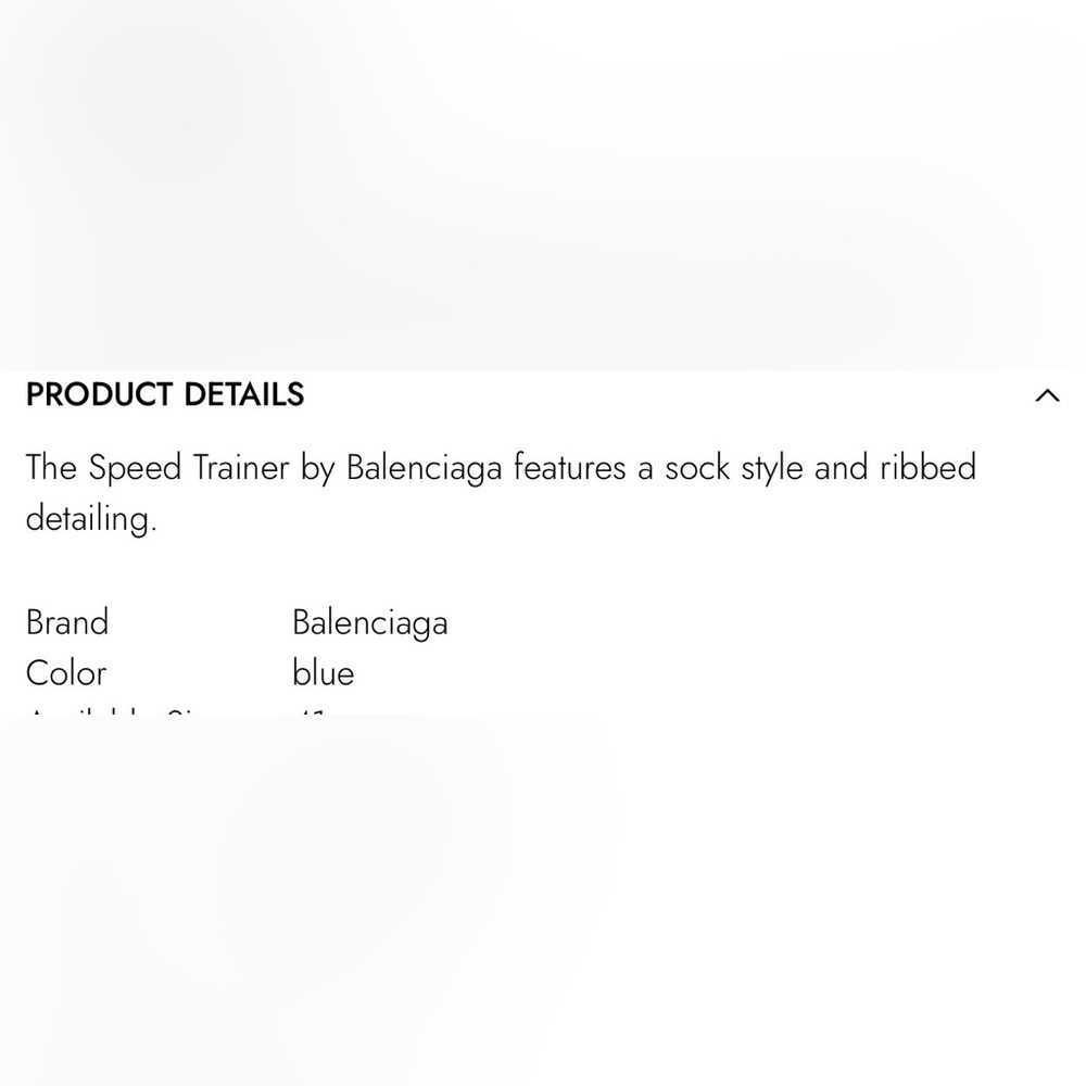 Balenciaga Speed Trainer Blue 37 - Picture 4 of 9
